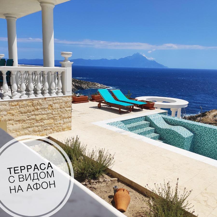 Villa Ulyana Kriaritsi - Athos Sea View & Spa Екстериор снимка